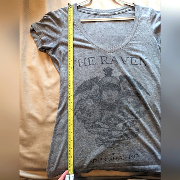 The Raven, Edgar Allan Poe poem themed V-neck - Picture 6 of 7